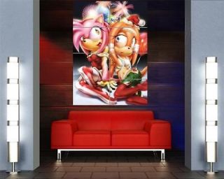 SONIC THE HEDGEHOG TAILS AMY ROSE GAME NEW GIANT ART POSTER PRINT