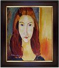Framed Hand Painted Oil Painting Repro Modigliani Portrait of Jeanne