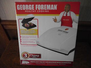 George Foreman Healthy Cooking Champ Grill NIB
