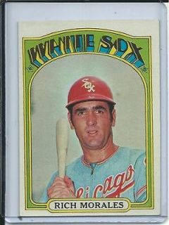 1972 Topps Baseball, #593 Rich Morales, Chicago White Sox