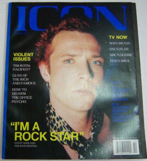 Icon Magazine Scott Weiland, Bob Guccione October 1999 100412R