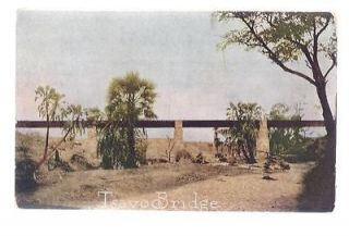 1909 Roosevelt Tour Africa Tsavo Bridge Uganda Postcard