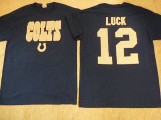 615 MENS NFL Apparel Colts ANDREW LUCK Football Jersey Shirt ROYAL New