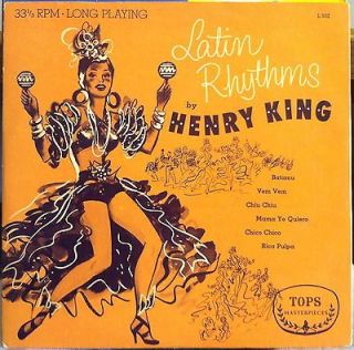 HENRY KING latin rhythms LP VG+ L 932 Vinyl 1950s ED1 Tops 10