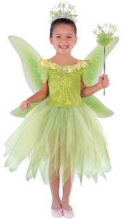 FAIRY tinkerbell WINGS girls dress up DELUXE costume M