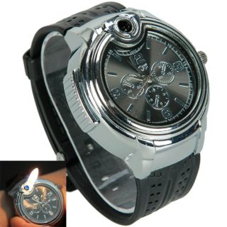 Cool Novelty Vintage Watch with Refillable Butane Flame Lighter Cigar
