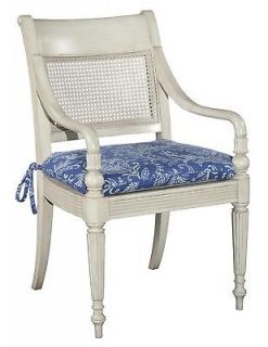 NEW DINING ARM CHAIR WEST INDIES CHALK WHITE PAINT FINISH WB 2