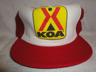 Trucker Cap Authentic  Advertising KO A CAMPGROUNDS  TRAILER PARK TENT