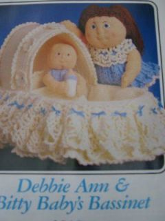 RARE OOP Annies Attic 1986 Bitty Baby Crochet Patterns~Your Choice