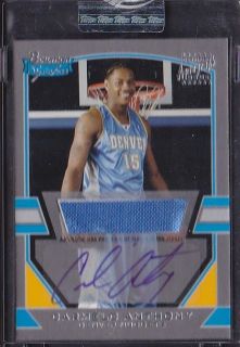 CARMELO ANTHONY RC 03 04 BOWMAN SIGNATURE SILVER JERSEY AUTO #212/249