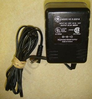 GE Model 5 2321A 9V 800MA AC Adapter Telephone Power Supply