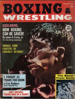 AND WRESTLING DECEMBER 1962 LOU AMBERS JOEY ARCHER JOHNNY BRATTON
