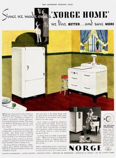 1935 AD Norge appliances refrigerators and ovens