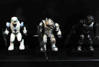 Mega Bloks White spartan and Silver Elite ARBITER BLACK RECON SPARTAN