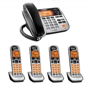 DECT Corded & Cordless Phone 4 Handsets, Answering, Speakerphone
