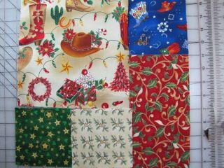 COWBOY CHRISTMAS quilt kit & TAKE FIVE PATTERN cotton quilt fabric