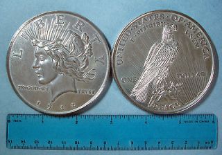 Big 3 Novelty 1922 Peace Silver Dollar Metal Coin Copy Paperweight