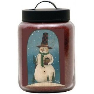 26oz. Goose Creek Holida/Christmas Folk Art Jar Candles Apple Spice