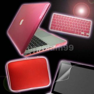 Mac MacBook AIR Crystal Hard Plastic Shell Cover Case Laptop   PINK