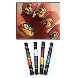 Newly listed NEW Migi Nail Art Manicure Pen Brush Designs 8 Metallic