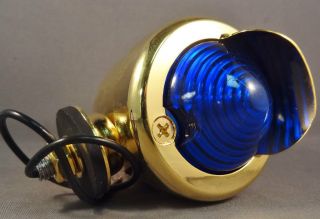 Bullet Light with Blue Lens for Scooters, Motorcycles, Antique Cars