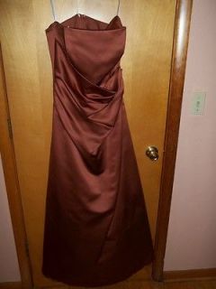 Davids Bridal Bridesmaid/Pro m Dress,Style 4XL8569 Burnt Orange,Size
