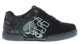 Etnies Skate Shoes Genuine Metal Mulisha Charter Black Red Kids Sizes