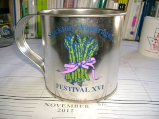 STOCKTON, CALIFORNIA   ASPARAGUS FESTIVAL XVI   LARGE TIN DRINKING CUP
