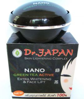 Dr.Japan NANO Green Tea Active Extra Whitening/ Face Lift Cream10g