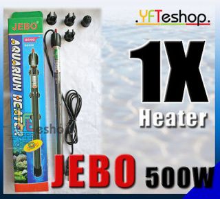 Newly listed NEW JEBO 500W Aquarium submersible Heater 500 Watts Fish