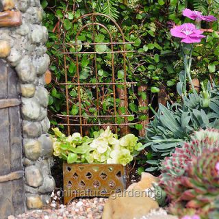 Miniature Fairy Garden Trellis Planter