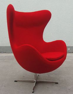 Newly listed Arne Jacobsen style Egg chair in Red cashmere