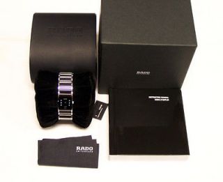 Rado Swiss Watch Integral Jubile Diamond Black Steel Ceramic R20786752