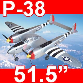 Richmodel P 38 Lightning 51.5 Electric RC Airplane Plane ARF
