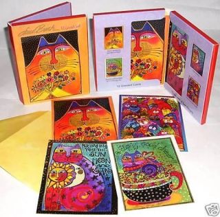 Cats Leanin Tree Greeted Cards Laurel Burch   Birthday, Thank You