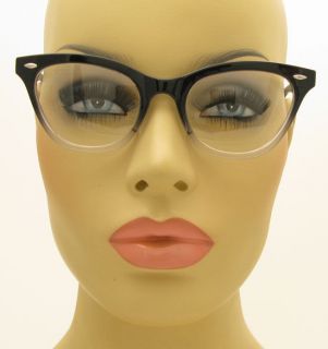 Vintage Style Clear Lens Gradient Frame Cat Eye Glasses Eyeglasses