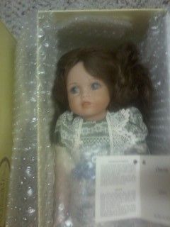 Daria porcelain doll by le bambole di Arianna. Made in Italy