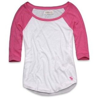 & Fitch Womens Pink Shirt Arielle Easy Fit Tee shirt Top  S