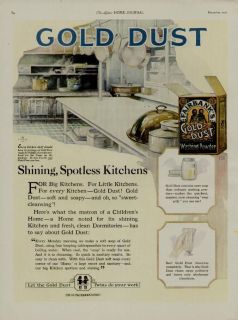 1921 GOLD DUST WASHING POWDER AD / FAIRBANKS TWINS