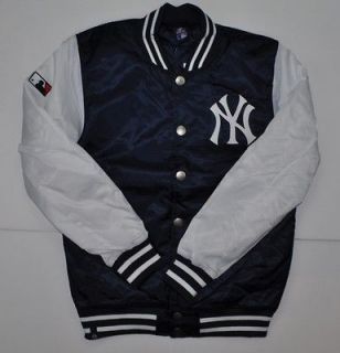 Sizes Majestic Athletic MBA Baseball NY YANKEES BLEACHER SATIN Jacket