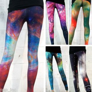 Leggings Starry Night Sky Milky Way Aurora Space Hipster Trendy US