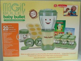 MAGIC BABY BULLET FOOD MAKING SYSTEM As Seen On TV 20 piece NEW IN BOX