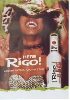 Original vintage poster BACARDI RIGO RUM & SODA DRINK (10x)
