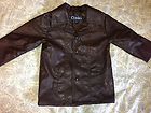 Abercrombie Aubrey Girls Brown Faux Leather Jacket L