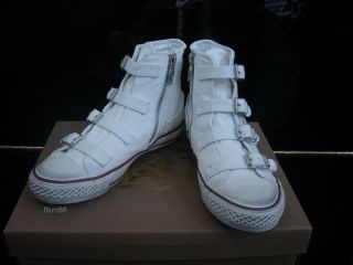 New ASH AS VIRGIN BIS White Canvas Flat Sneaker Size 5 (EU 35M )
