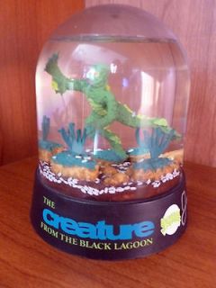 THE CREATURE FROM THE BLACK LAGOON Snow Globe signed   Ben Chapman