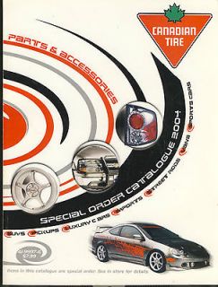 Canadian Tire Parts and Accessories Special Order Catalogue for 2004