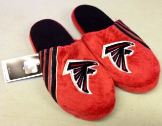 Pair of Atlanta Falcons Logo Slippers 2012 NEW NFL Team Stripe House