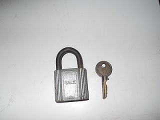Vintage Yale & Towne MONOGRAM Lock w/Curtis Key