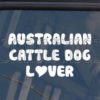 AUSTRALIAN CATTLE DOG Decal Truck Window Sticker